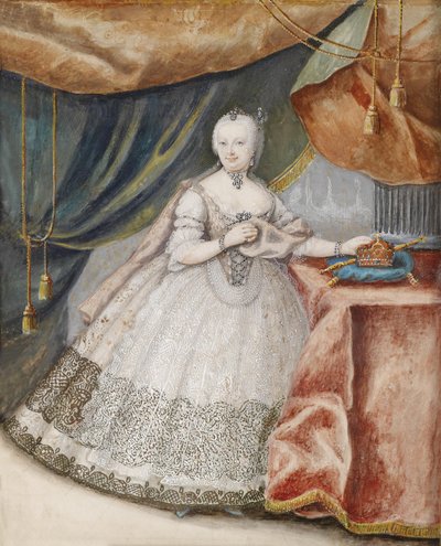 Portrait of Maria Theresa (1717-1780) by Unbekannt Unbekannt